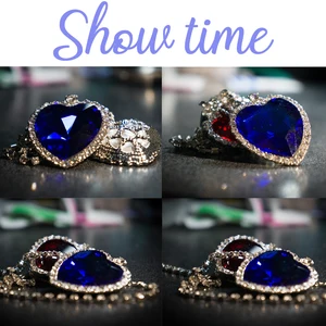 6 Büyük satış-maviye yaka kalp-no. 4