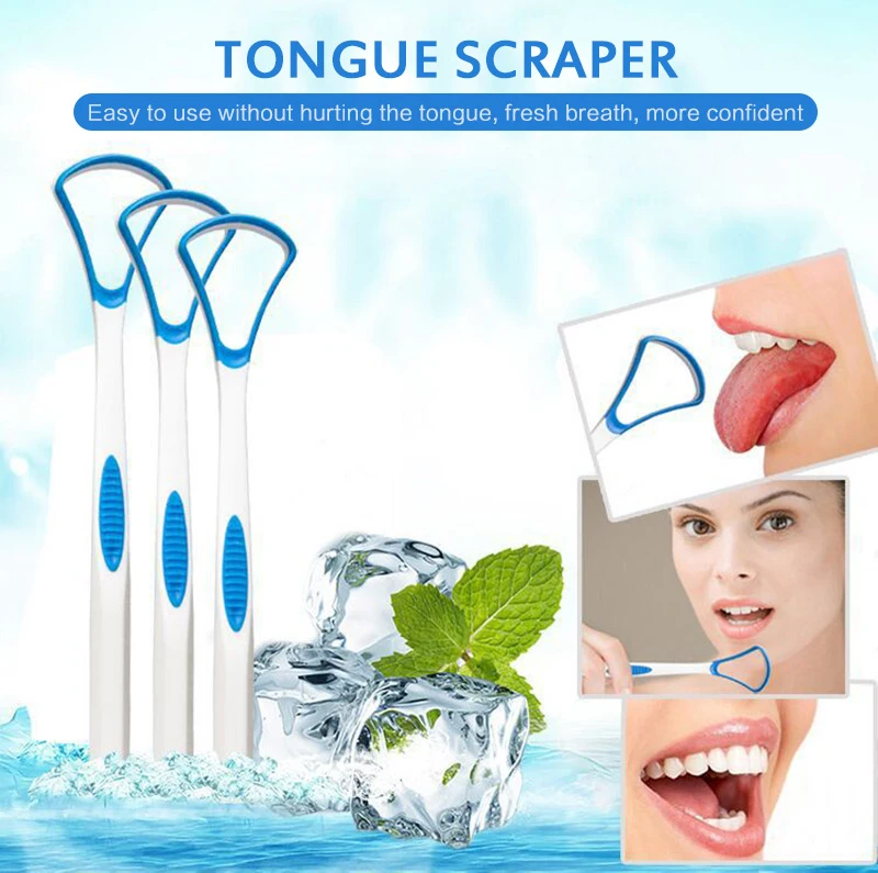 Soft Silicone Tongue Brush Cleaning the Surface of Tongue Oral Cleaning Brushes Tongue Scraper Cleaner Fresh Breath Health