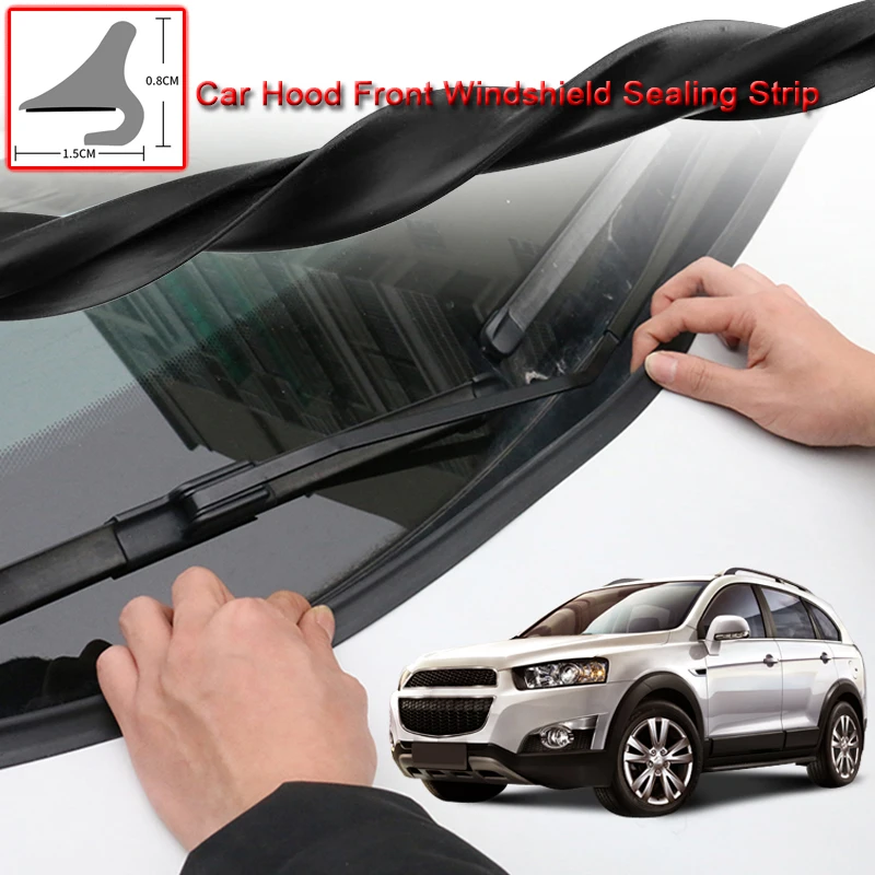 

For Chevrolet Captiva 2011-2020 Car Seal Strip Windshied Spoiler Filler Protect Edge Weatherstrip Strips Sticker Car Accessories