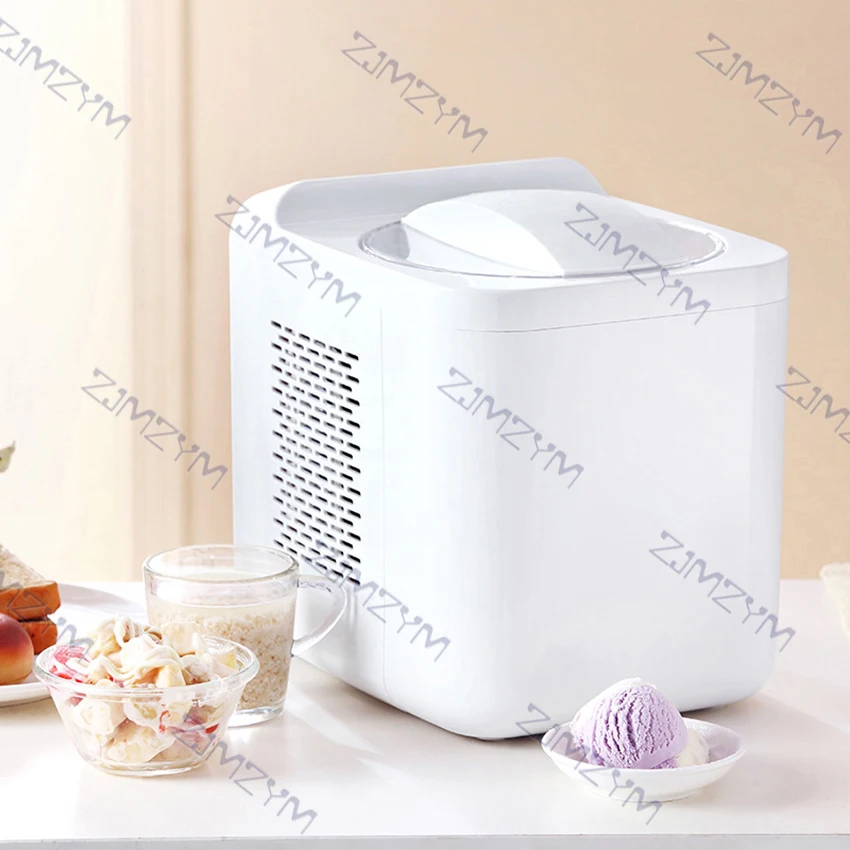 1L Full Automatic Ice Cream Maker Machine 135W Household Intelligent Soft and Hard Yogurt Ice Cream Dessert DIY Maker Machine