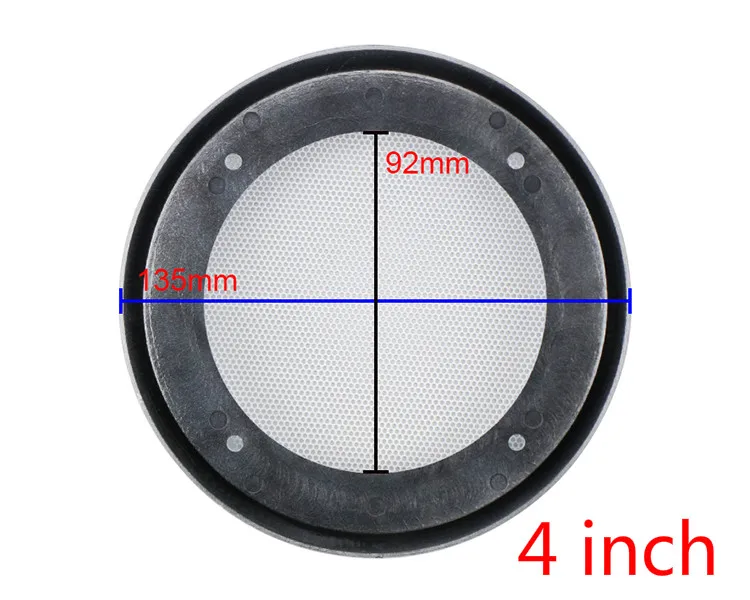 GHXAMP 4 Inch 5 Inch 6.5 Inch 8 Inch 200mm 245mm Ceiling Speaker Grille Cover Car Modification Mesh All White 2pcs