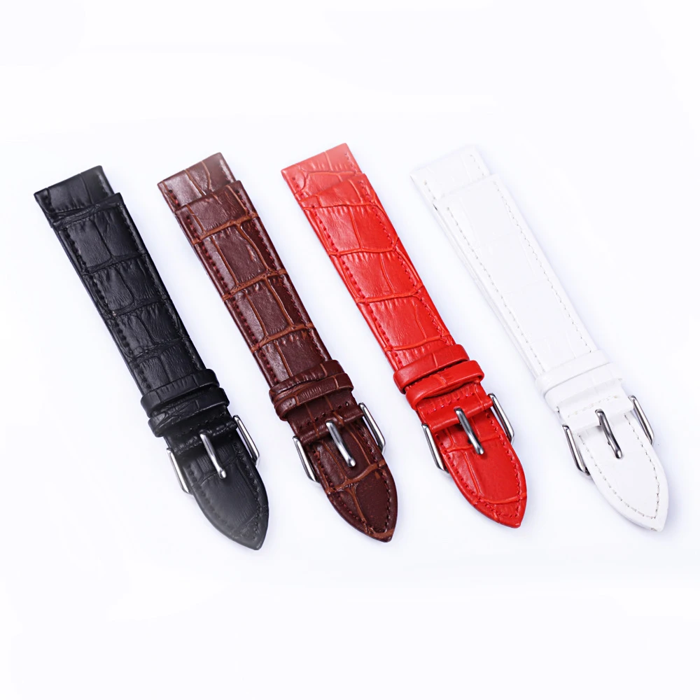 Ultra-thin Genuine Calfskin Leather Watchband 20mm 18mm 16mm 14mm 12mm Sweat Proof  Strap Watch Accessories UTHAI Z63