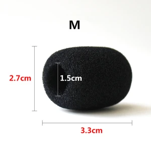 10 pcs Headset Substitution Microphone Microphone Microphone Microphone Caprophine Caprophone Windshied Spongers S/M/L 11 Main Sales Microphone Foam - №11