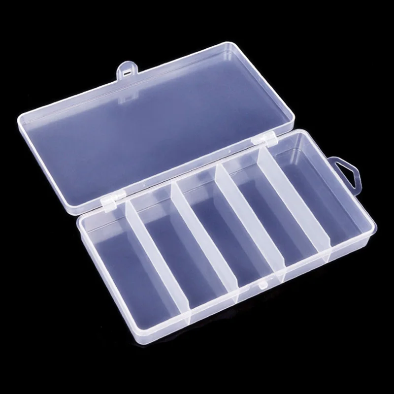 

New 5/10 Compartments Fishing Tackle Box Storage Case Fly Fishing Lure Spoon Hook Bait Tackle Case Box Fishing Accessories Tools