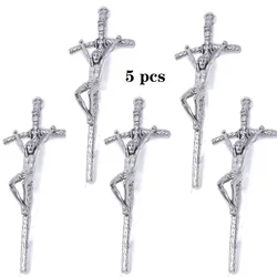 5 pcs Church cross, Crucifix, alloy materials, home pendant decorations, Christian Catholic souvenirs free delivery