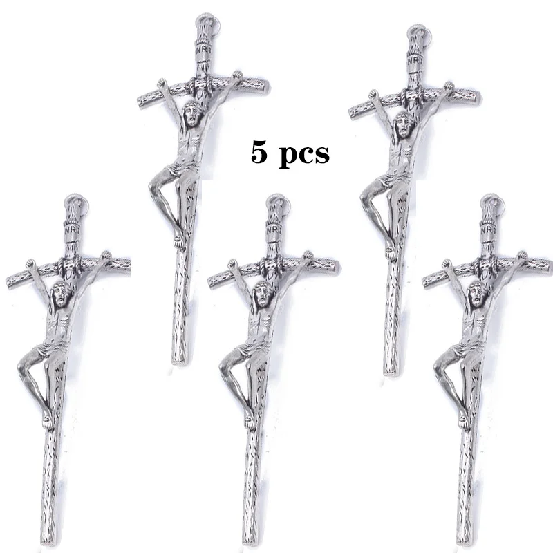 5 pcs  Church cross, Crucifix,  alloy materials, home pendant decorations, Christian Catholic  souvenirs  free delivery