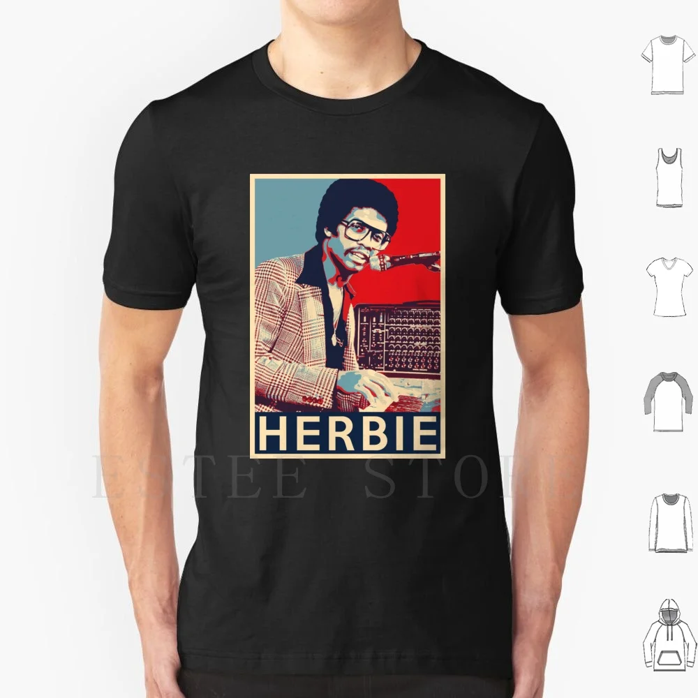 Herbie Hancock Hope Poster-Sizes Of Jazz Musician History T Shirt DIY Big Size 100% Cotton Music Jazz Jazz History Greats Of