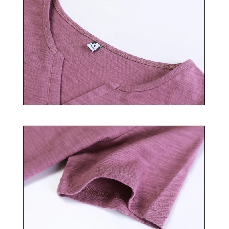 Poleras Mujer T Shirt Women Short Sleeve Cotton Tee Shirt Button V-Neck Casual Korean Fashion Woman Clothes 2022 Summer Tshirt