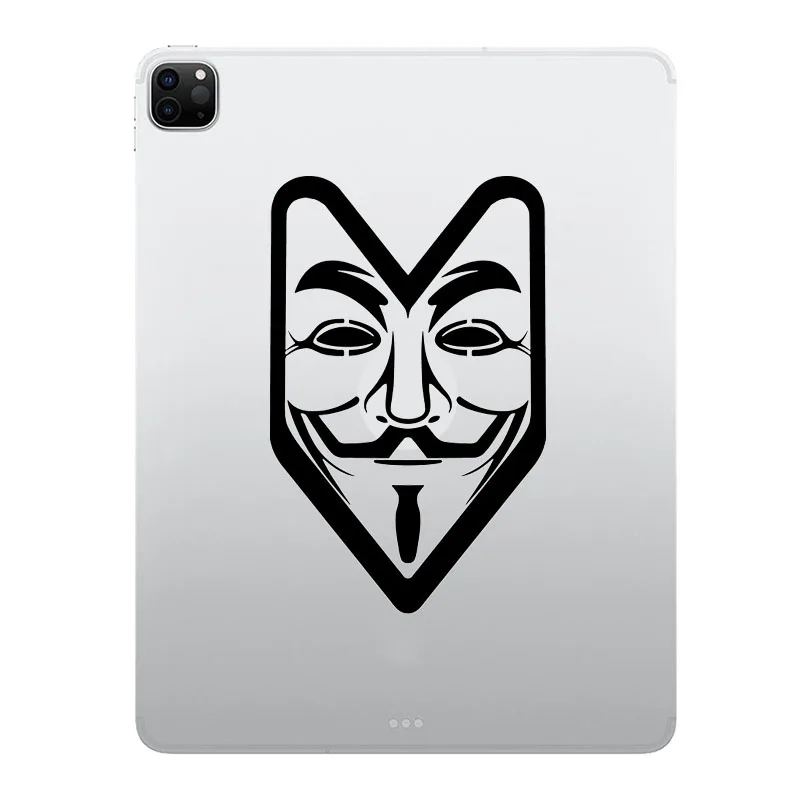 V for Vendetta Mask Laptop Sticker for iPad Accessories Air 4 Mini 6 Pro 11 Creative Skin Tablet Kindle Vinyl Decal Decoration