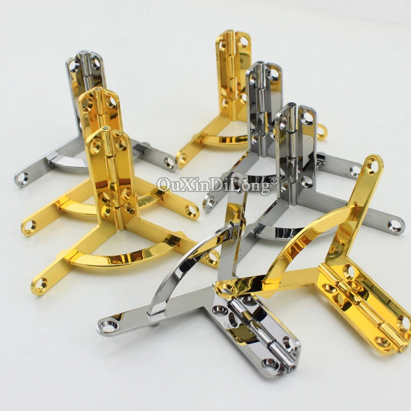 High Quality 100PCS 41X44mm Zinc Alloy Concealable Quadrant Hinges Jewelry Gift Box Wooden Cases Cigar Box Hinges w Screws