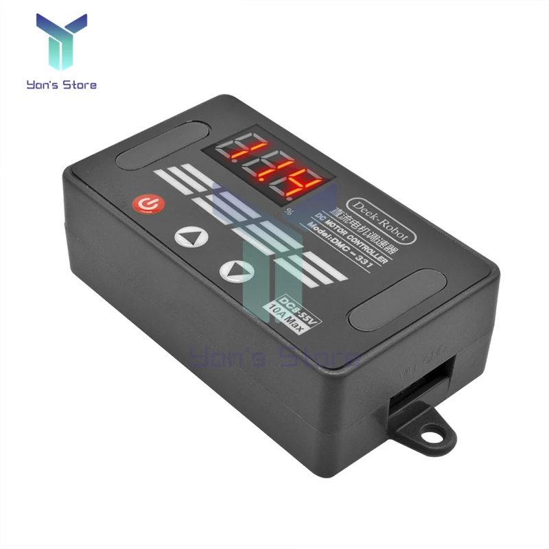 DMC-331 DC8V-55V 10A DC PWM Motor Speed Controller LED Digital Adjustable Speed Regulator Control Governor Switch 12V 24V 36V