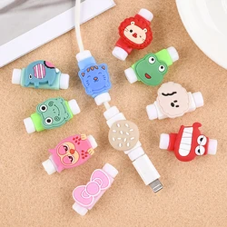 Cartoon Cable Protector For Phones Cable holder Ties cable winder Clip For Mouse USB Charger Cord management cable organizer