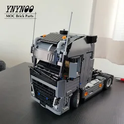 NEW 1073PCS Technical Truck Engineering Container Tractor Unit Building Blocks MOC Vehicle Car Bricks Educational Toys Gift