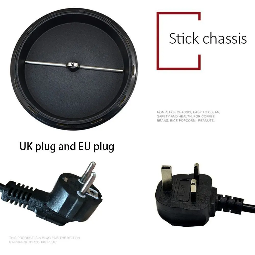 Elektrischer Kaffeeröster 800g Erdnuss röst maschine Kaffee Back maschine Kit Chen Geräte 220V 110V