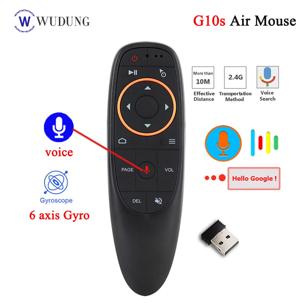 G10 G10S G10SPRO Voice Remote Control 2.4G Wireless Air Mouse Gyroscope IR Learning For Android TV Box X96 mini X96 Max Plus PC