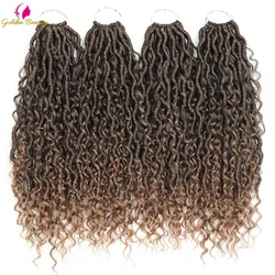 Nữ Thần Locs Móc Tóc Tổng Hợp Xoắn Thắt Bím Tóc Ổ Khóa Móc Bím Tóc Cho Nữ 24 Dây 14Inch 18Inch làm Đẹp