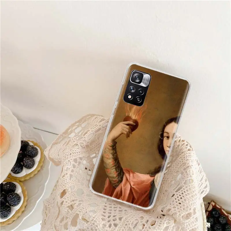 Art Painting The Birth Of Venus Bling Cute Phone Case For Xiaomi Redmi Note 11 12 Pro Plus 12S 11S 11T 11E 10S 10 9 9S 9T 4G 5G