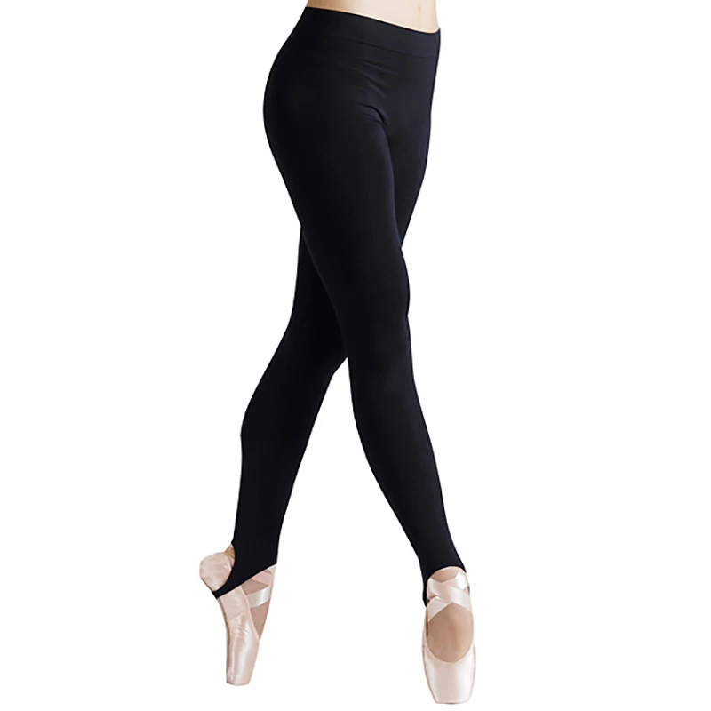 Speerise Vrouwen Skinny Stijgbeugel Legging Spandex Zwart Ballet Dans Gymnastiek Leggings