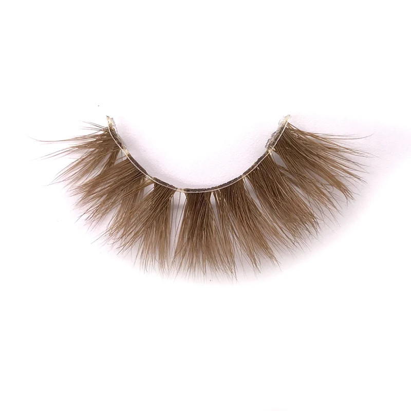 New color 3D mink lashes wholesale makeup natural long individual thick fluffy  colorful false eyelashes lash extension supplies