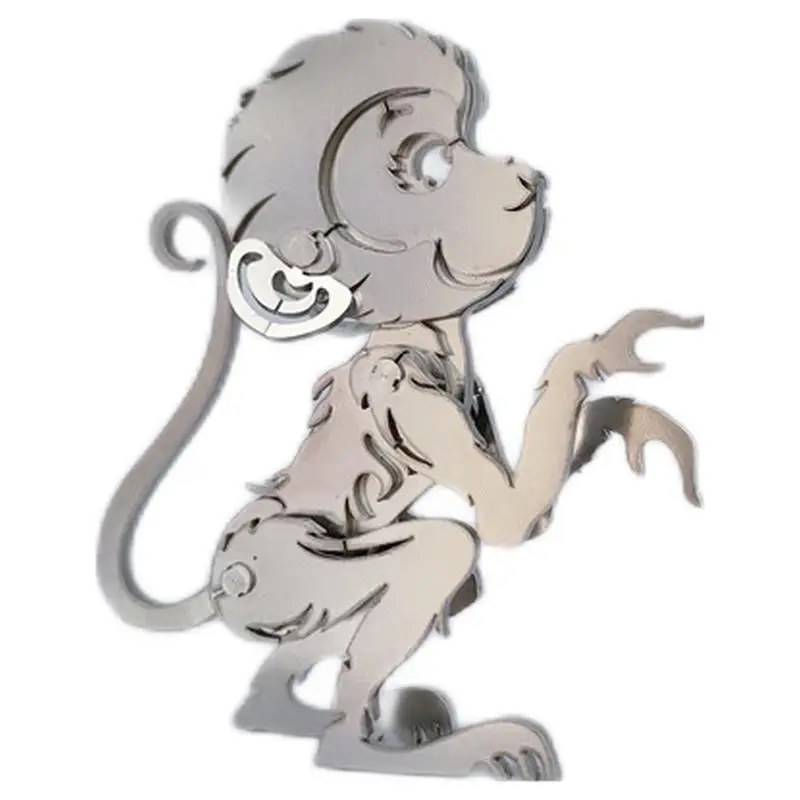 Steel MOKR 3D Metal Puzzle Monkey DIY Jigsaw Model Gift And Toys Puzzles For Kids Adults Learning Education