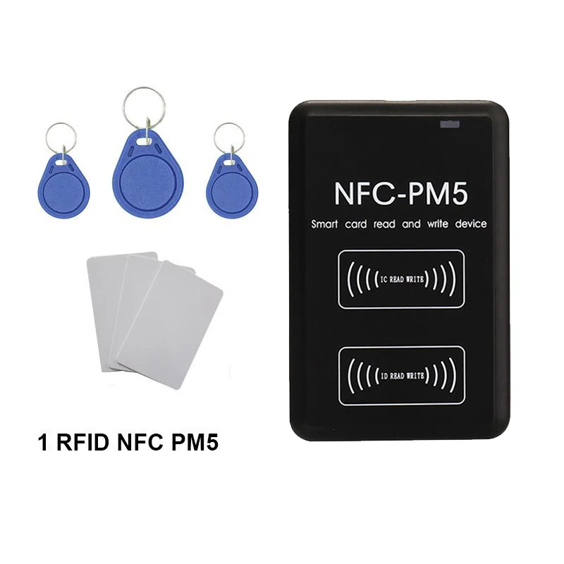 

New NFC-PM5 Encryption Decoding Duplicator 125KHZ Reader NFC 13.56MHZ Smart Chip Card Writer IC ID Frequency Copier