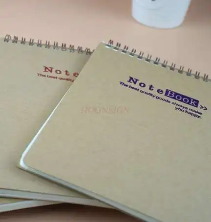 A5 Cowhide ขึ้นม้วนหนังสือ Blank Line Graffiti Notepad นักเรียน Excerpt