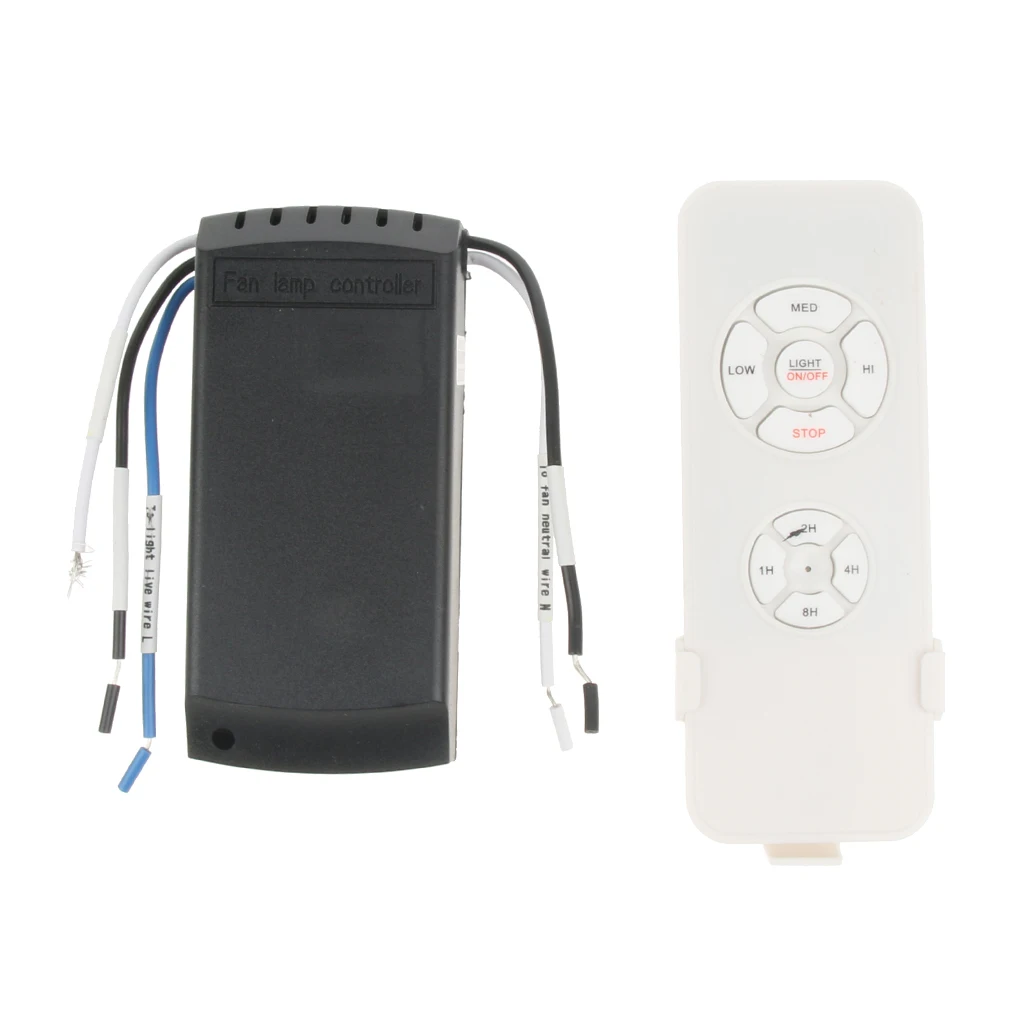 Universal Ceiling Fan Lamp Remote Controller Kit (1 Remotes + 1 Controller)