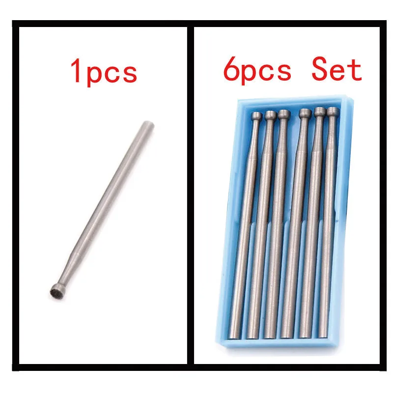 Xiz faca de gravação 1/6 peças 1.0 ~ 2.3mm, faca de precisão de carboneto de tungstênio, rebarbas, fresa, ferramentas rotativas, cabeça de moagem embutida 2.35mm
