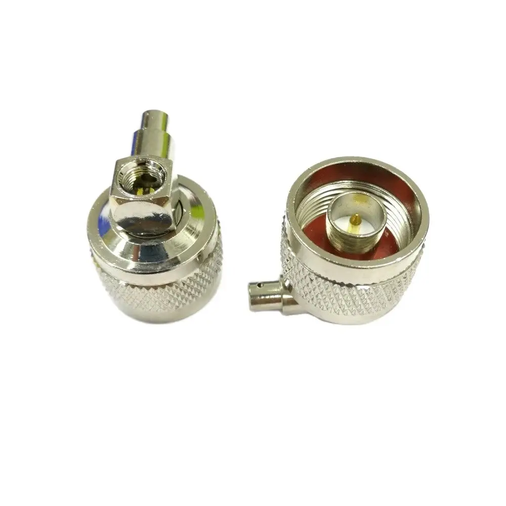 

1PC N Male Plug RA RF Coax Connector Right Angle 90-Degree Solder for RG405.086" Nickelplated NEW Wholesale NEW