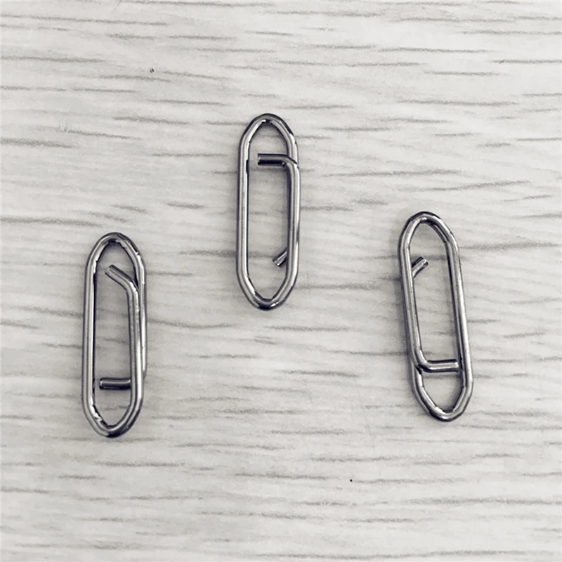 1000pcs 18/24/28MM Stainless Steel Snap Pin Bearing Rolling Swivels Connector Gear For Fishhook Lure Tackle Accessories Pesca