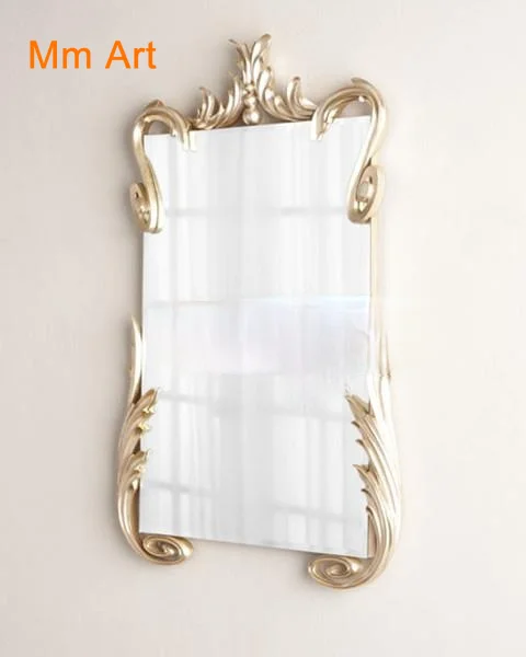 European Luxury Hallway Decorative Mirror American Living Room Sofa Wall Decoration Background Wall Hanging Mirror Makeup