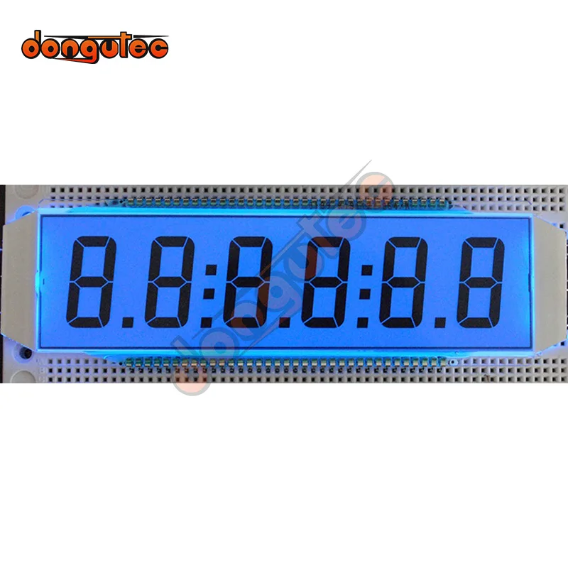 

70PIN TN Positive 6-Digits Segment LCD Panel 5V (Blue Backlight) Tanker Display