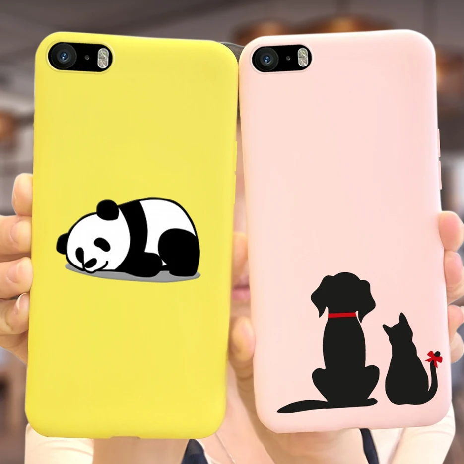 For iPhone 5 5S SE Case Cute Cartoon Cover Silicone Soft TPU Fundas Phone Back Cover For Apple iPhone 5 iPhone5 S SE Cases Coque