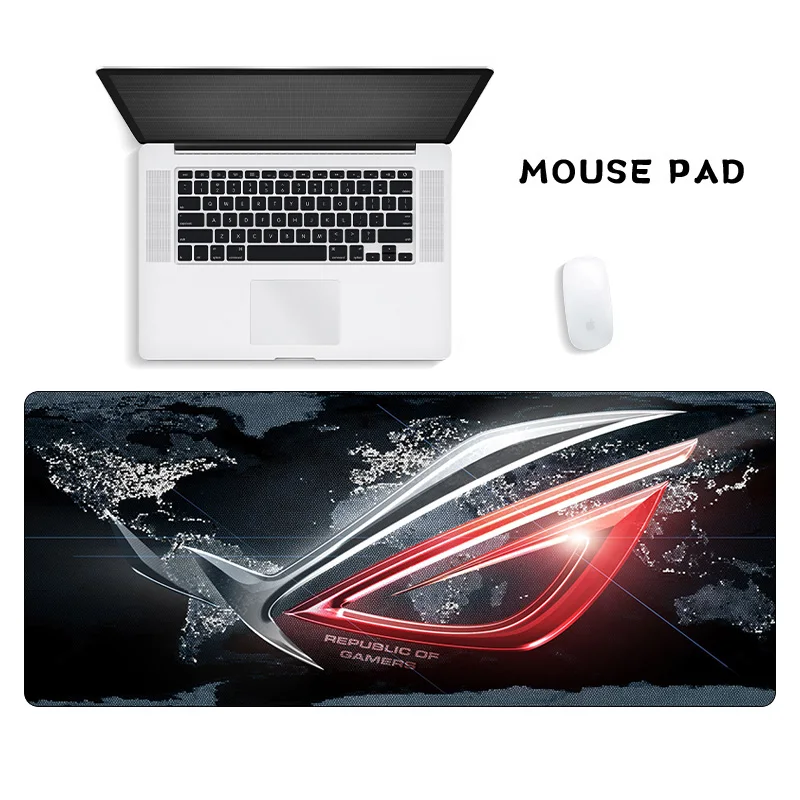 Republic Of Gamers Mousepad Large Gaming Mouse Pad Laptop Notebook Desk Mat Carpet Anti-Slip Playmat Office Keyboard Pad