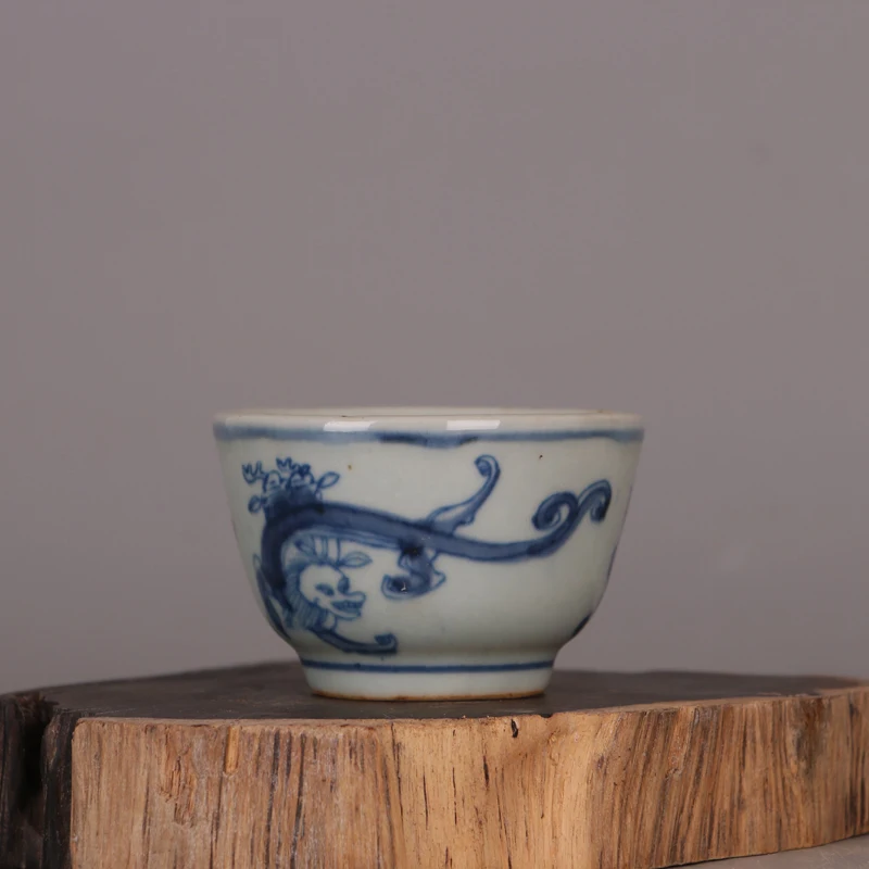 Antique Ceramic Tea Cup, Handmade Porcelain Teacup, Small Tea Bowl, High Quality, 100ml