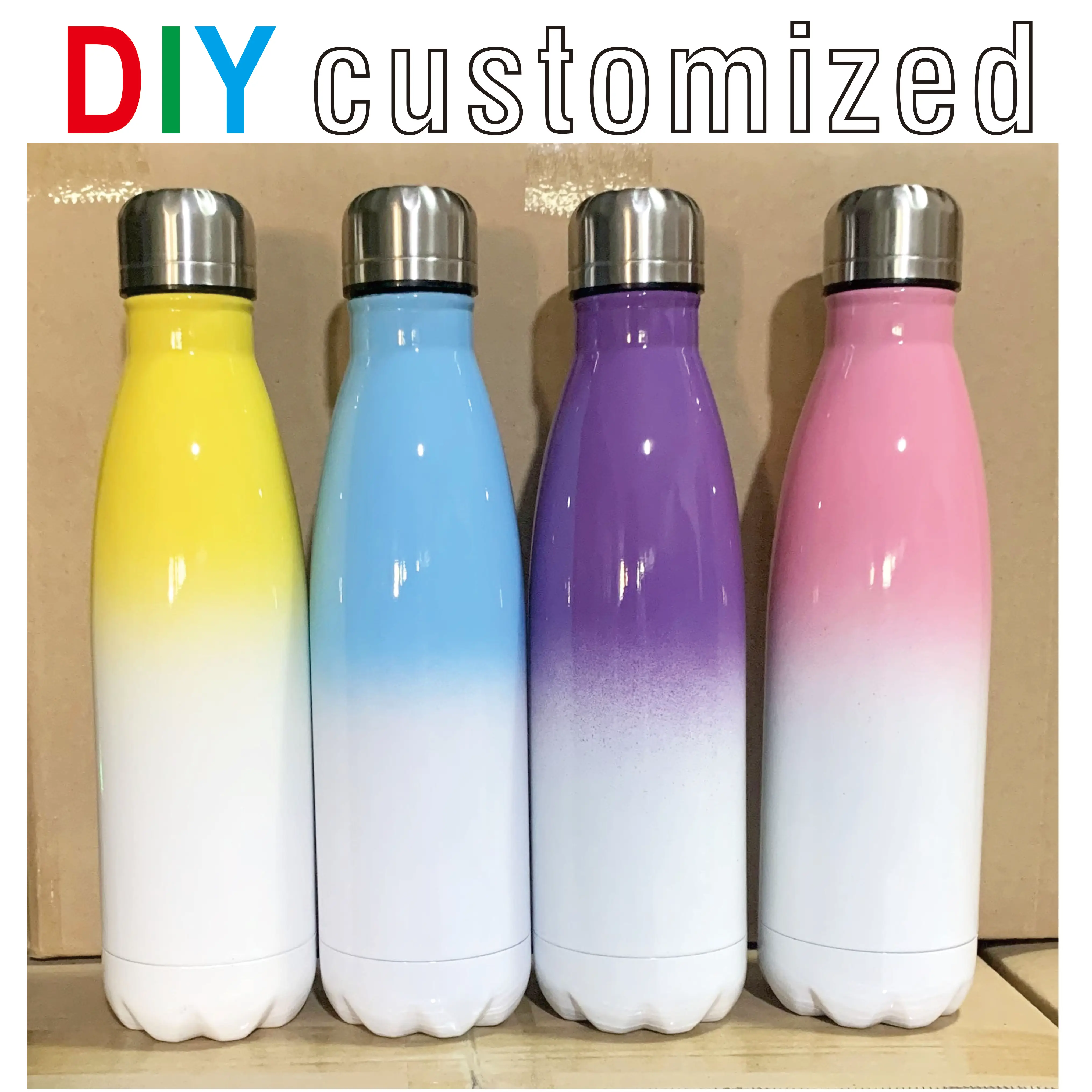 

DIY 350/500ML Cola Thermos Creative Gift Vacuum Bottle Customize Print LOGO Name Photo Stainless Steel Double Walled Thermal Cup