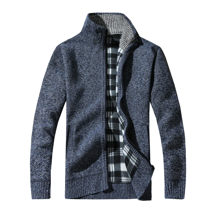 Cárdigans de buena calidad para hombre, suéteres cálidos y gruesos, abrigos Pop informales de invierno, talla 3XL