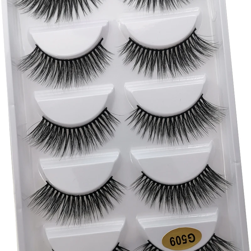 3/5 Pairs 3D Mink False Eyelashes, Natural Look
