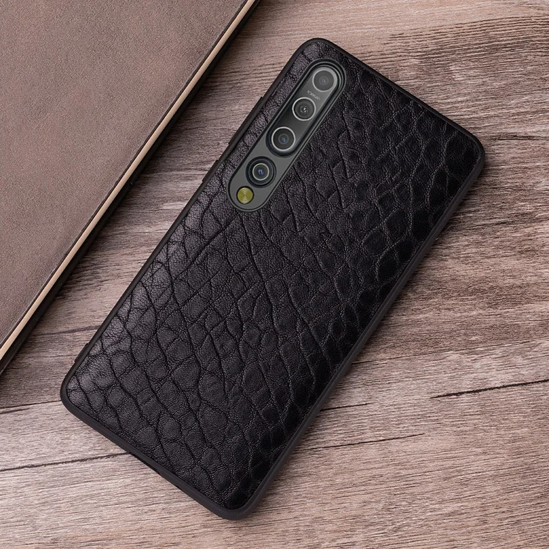 Genuine Leather Phone Case For Xiaomi Mi 12 11 Ultra 9 SE Mix 4 2S Note 10 Pro Luxury Natural Sheep Skin Back Cover Funda Capa