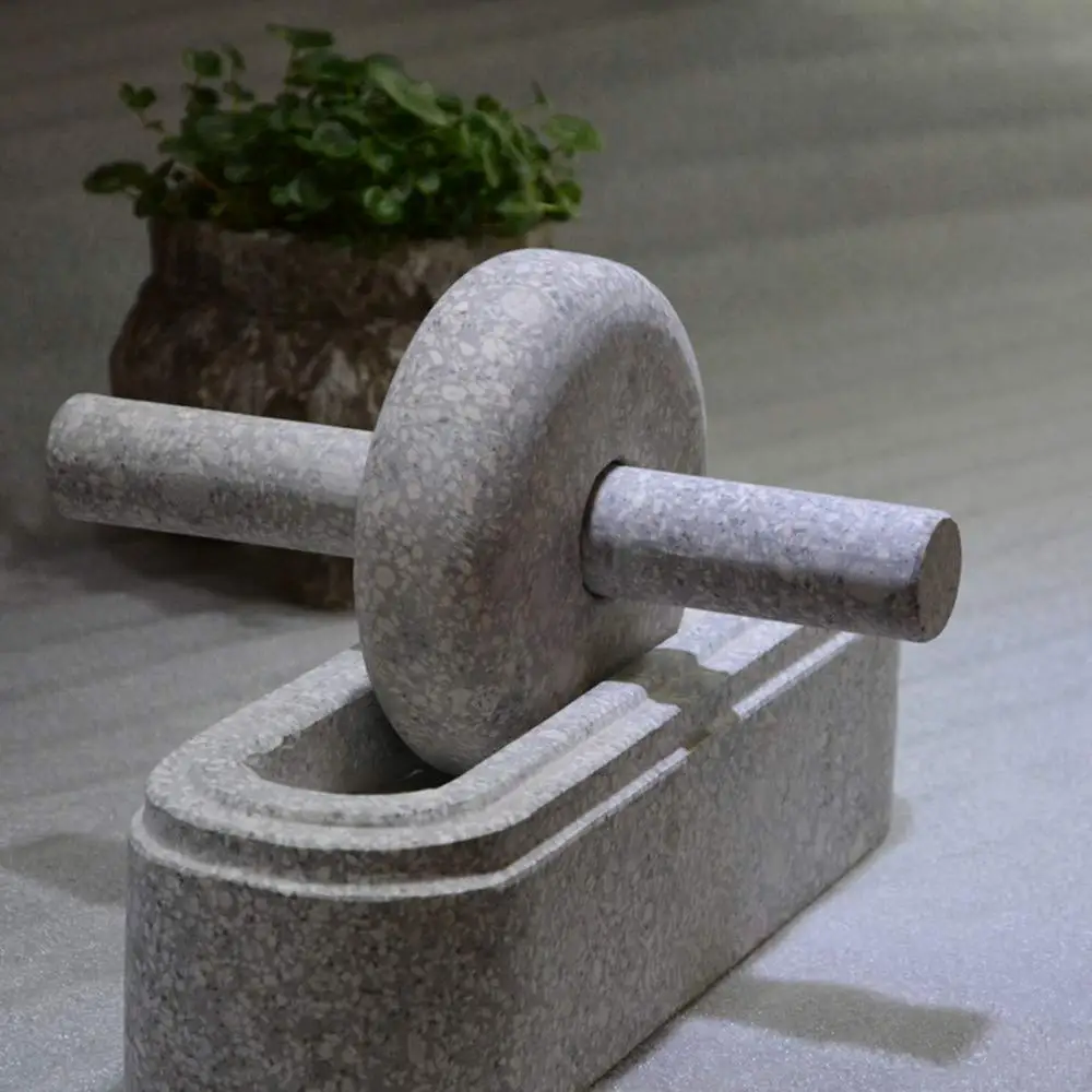 Natural Detachable Manual Maifan Stone Grinder Set for Food, Spice  Milling image 6