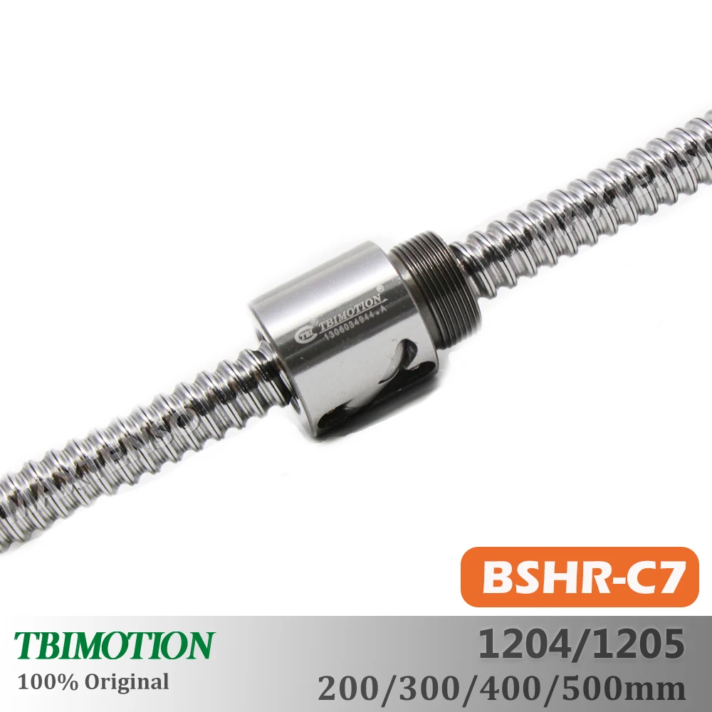 TBI Motion BSH1204 BSH1205 C7 Ball Screw Professional Length 200 300 400 500mm High Precision Mini Ballnut Premium CNC Parts