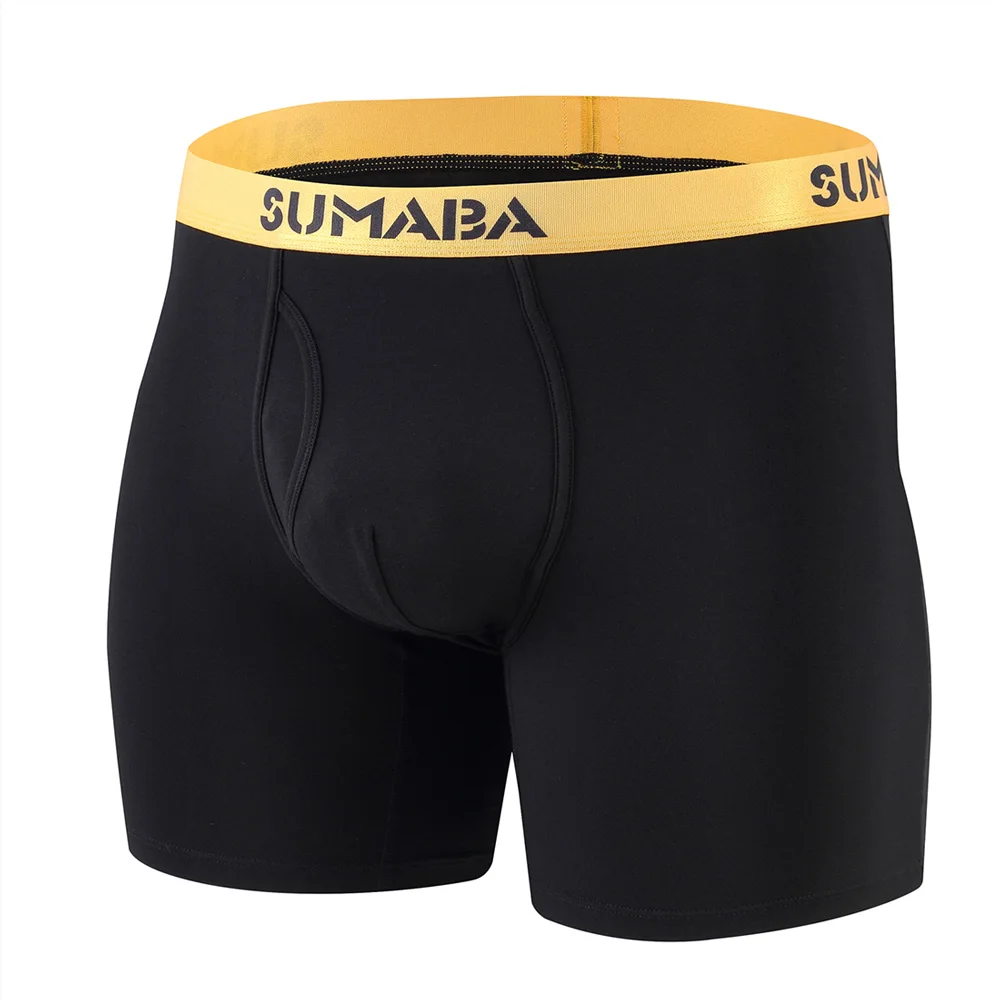 Boxer en bambou pour hommes, sous-vêtements en bambou, grandes et grandes jambes, slips pour hommes, Pack M L XL XXL 3XL