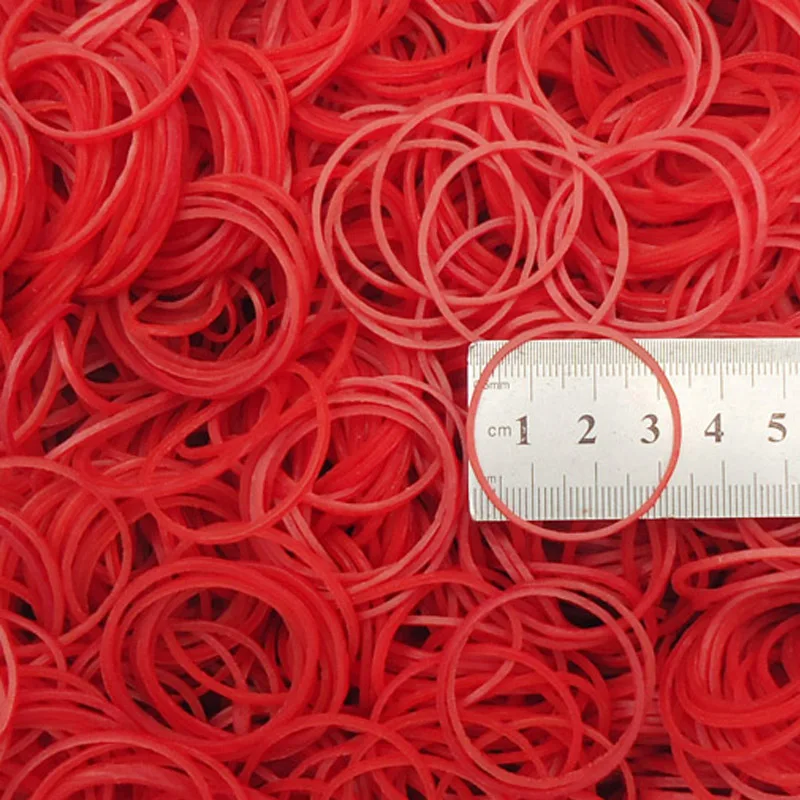 Diameter 19mm-60mm Red High Elastic Rubber Bands Supplies Stretchable O Rings