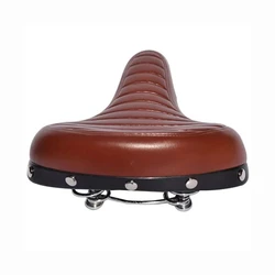 Damping Spring Comfort Road Bike Seat Soft Wide Thicken Bicycle Saddle Vintage Pad Waterproof Durable Front Seat Ergonomically