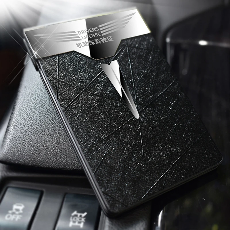 High Quality Luxury Driver License Holder Case Women Men Car Documents Cover For Driver's Driving License ID Card Holder Wallet