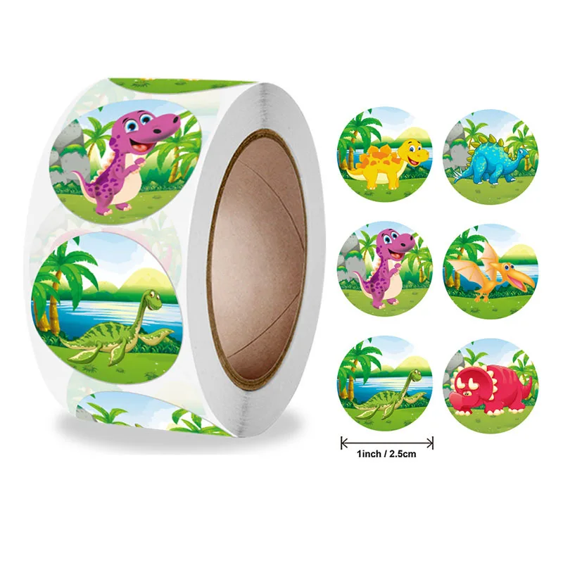 500PCS Reward Stickers Inspirational Stickers Rolls Cartoon Animal Stickers for Kids Teachers Rewarding Students for Schools