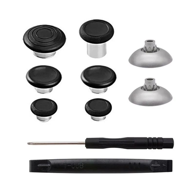 8 Trong 1 Kim Loại Ngón Tay Cái Kẹp Tăng Cường Cần Điều Khiển Analog Dính Hút Căn Cứ Nút Dành Cho Playstation 5 PS5 Bộ Điều Khiển Thay Thế