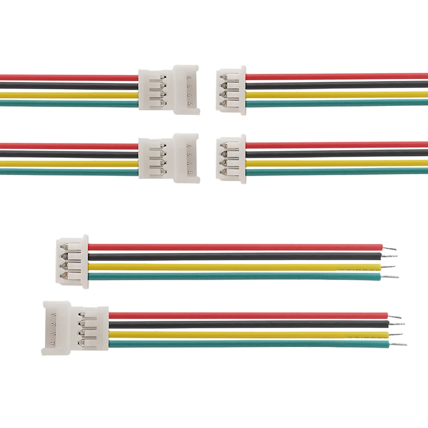 5/10Pairs Micro JST 1.25mm 2/3/4/5/6 Pin Male Female Plug Jack Wire Cable Connector Terminal Cable Lenght 15cm 28AWG