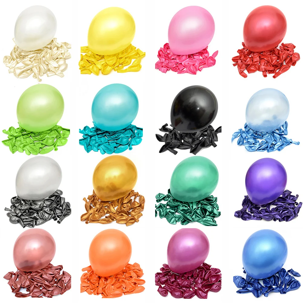 10/20/30Pcs Birthday Balloons 1.5g 10inch Pearl Latex Balloons Gold Red Pink Blue Wedding Party Ballon Kids Toy Air Ball Ballons