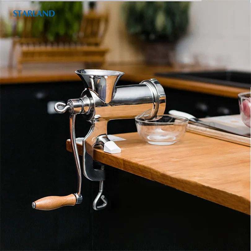 

Type 8 Hand Operated Meat Grinder Beef Pork Mincer Sausages Filler Household Manual Meat Cutter Machine